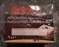 Pain d'épices toast finement poivré