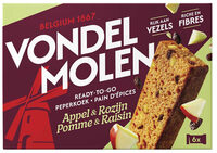 Vondelmolen | Peperkoek | Repen | Appel-rozijn 6 x 30 gr