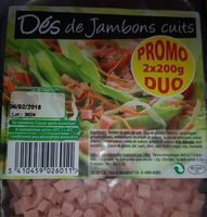 Dés de jambon cuits