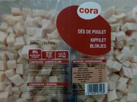Dés de poulet