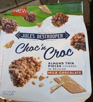 Jules Destrooper Choc'n Croc Milk Chocolate 100 g