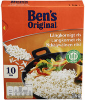 Pitkäjyväinen riisi, keitetty