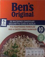 Ben's Original Riso a Chicco Lungo Parboiled in Sacchetto Cuoci e Scola