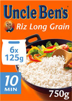 Riz cuisson rapide Uncle Ben's 6 x 125 g