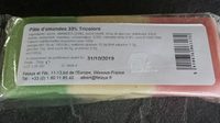 Pâte d'amandes 33% Tricolore