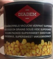Maïs doux en grains sous vide supersweet