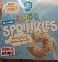 Donuts color sprinkles