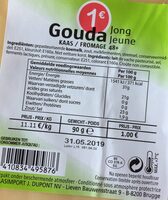 Gouda jeune fromage 48+