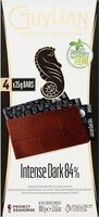 Belgian Chocolates Intense Dark 84% Bars 4 x (100g)