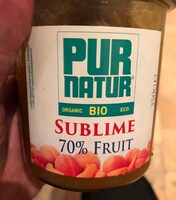 Pur natur Bio sublime 70% fruit