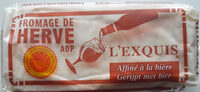 Fromage AOP au lait pasteurise affine a la biere L'Exquis