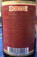 Postel : Bière Double Belge D'abbaye 33cl 7%