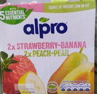 Strawberry banana peach pear