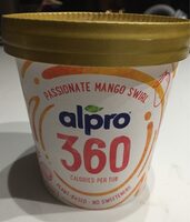 Alpro Plant-based soya ice cream, passionate mango swirl, 360; 450 ml, pot