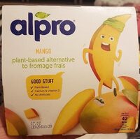Mango plant-based alternative to fromage frais