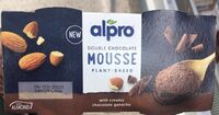 Alpro Schokoladen-Mandel-Mousse mit Ganache, double chocolate UTZ/RAC MB 2x70g