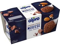 Mousse vegetal de chocolate con almendras