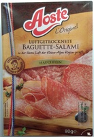 Luftgetrocknete Baguette-Salami hauchfein