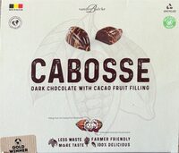 Dark chocolate with cacao fruit filling