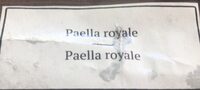 Paella royale