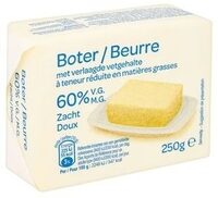 Beurre doux à teneur réduite en matières grasses 60% M.G