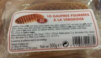 10 gauffres fourrées à la vergeoise