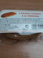 5 gaufres fourrées à la vergeoise