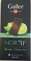 Chocolat Noir Menthe - Citron vert