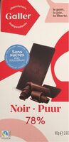 Galler Noir 78% No Sugar