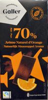 Chocolat noir arôme naturel d'orange