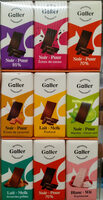 Assortiment de mini tablettes en chocolat