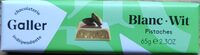 Chocolat blanc pistaches