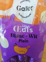 Œuf chocolat blanc plein
