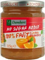 Damhert Marmalade Jam Sugar Free100% fruit - orange
