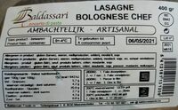 Lasagne bolognese chef