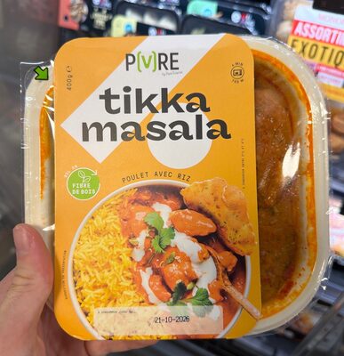 Poulet tikka masala avec riz