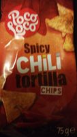 Spicy chili tortilla chips