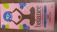Dark chocolate with blueberries