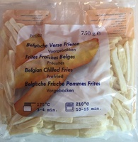 Frites fraîches belges précuites