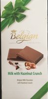 Belgian milk chocolate hazelnut crunch