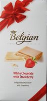 The Belgian Tabl. Blanc Eclats De Fraise 25X100G