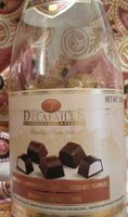 Bombones de chocolate negro relleno con sabor Marc de champagne