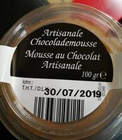 Mousse au chocolat artisanale