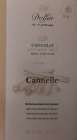 Cannelle - Chocolat Lait de Ceylan