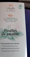 Chocolat Noir Aux Feuilles De Menthe