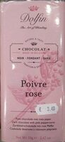 Chocolat Noir Poivre Rose - 60% Cacao