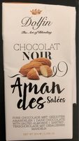 Chocolat noir amandes salees