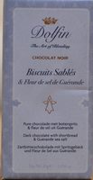 Chocolat Noir aux Biscuits Sablés & Fleur de Guérande