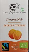 Chocolat noir ecorces d'orange