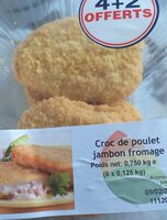 Croc de poulet jambon fromage